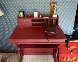 Red desk