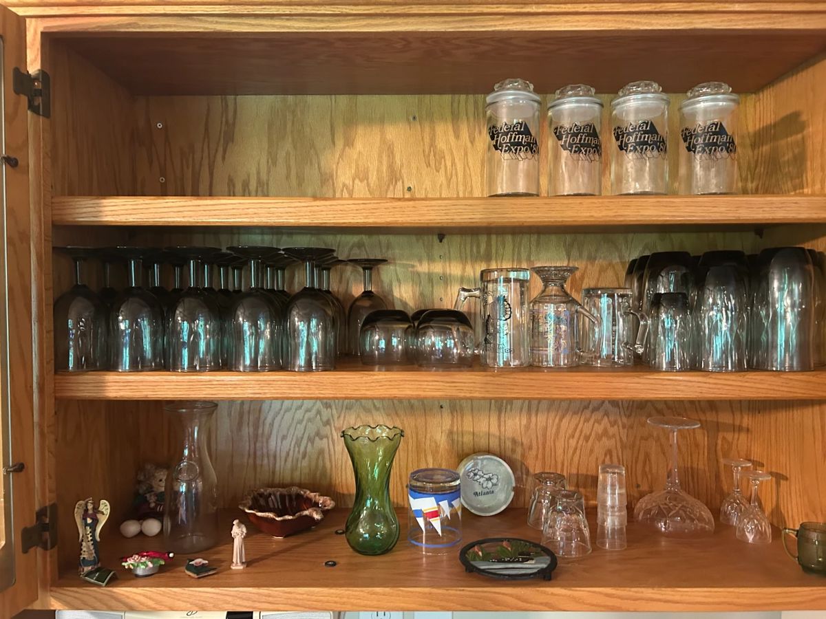 Glass collectables, crystal items