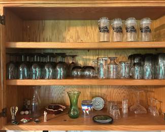 Glass collectables, crystal items