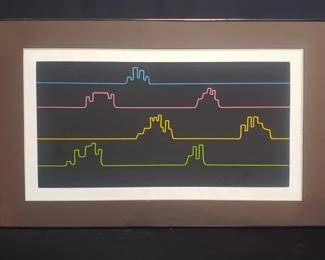 Pencil signed Melanie Brittain numbered lithograph