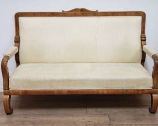 Deco style upholstered sofa