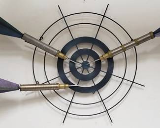 Curtis Jere dartboard metal wall sculpture