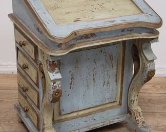 Vintage Davenport painted writing desk