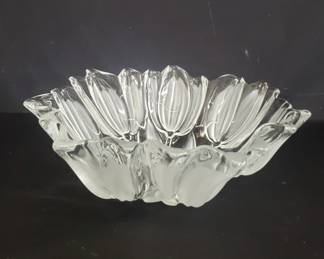 Tulip crystal center bowl