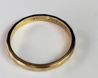 14k gold band ring