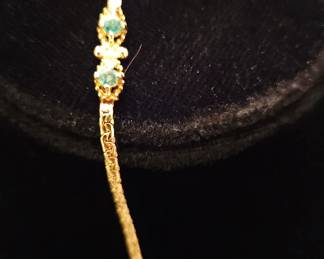 14kt emerald bracelet