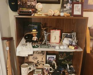 Golf and sports ephemera . Signed baseballs, posters. Etc