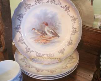 Limoges pheasant and wood duck