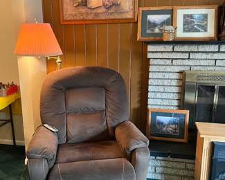 Ashley Power Lift Recliner with Massage. 