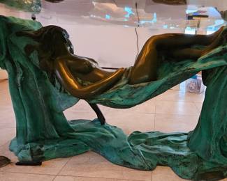Mermaid Table base by Artist Jim Davidson.