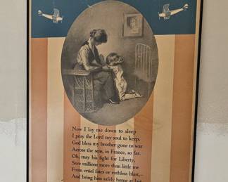 Framed "My Soldier" War Poster