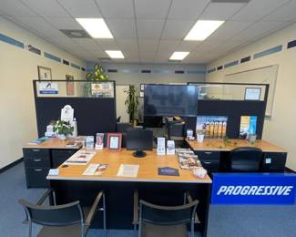 chairs, dividers, filing cabinets, desks, whiteboards