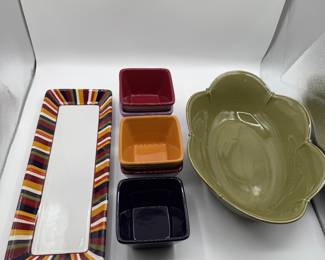 Huge Collection of Rachel Ray Colorful Vintage Bakeware Set - Mixed Sizes and Colors.
