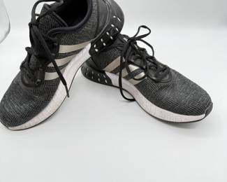 Adidas Kaptir Super Boost Black and Gray Lightweight Athletic Sneakers