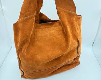 Rag & Bone Super Slouchy Suede Shopper - Stylish Rust-Colored Suede Tote Bag