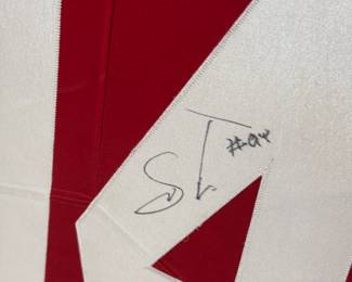 Framed autographed jersey of Solomon Thomas, #94, from the San Francisco 49ers. Includes two framed photographs. Perfect for collectors or fans of the team.