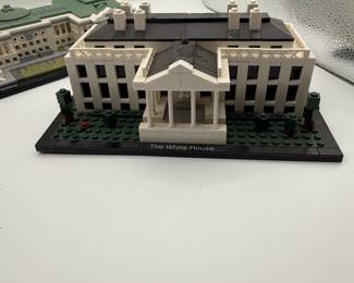 Built out of LEGOS! Two detailed architectural models of famous buildings. The US Capitol and The White House. 