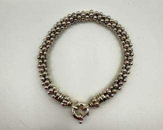 Lagos 7.5" Caviar Bracelet in Sterling Silver 925