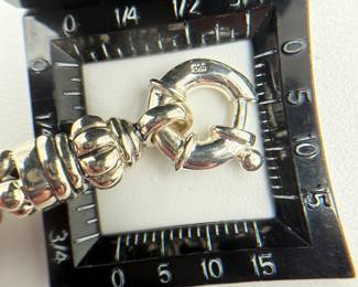 Lagos 7.5" Caviar Bracelet in Sterling Silver 925