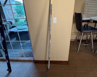 This is a collectible hockey stick signed by multiple players from the Colorado Avalanche. 

