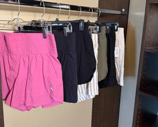 Huge lot of women’s athletic shorts, sized medium and large. 