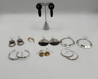 Enjoy this fun fashion earring collection featuring beaded hoops, oversize hoops, Mother of Pearl Discs, gold dangles and more!