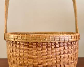 Nantucket Basket, Signed K.S. Gay