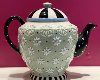 Mary Engelbreit Daisy Flower Ceramic Teapot