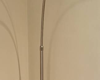Chrome Floor Lamp with Marble Base