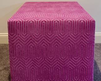 (2) Custom Cube Ottomans