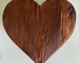 Carved Wood Heart