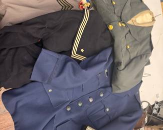Military uniforms and medals 