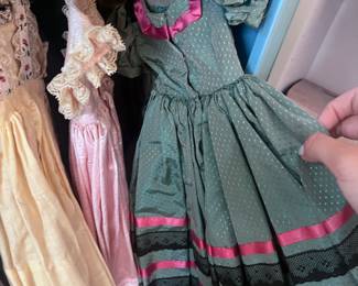 Antique doll clothes dresses