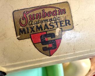 Sunbeam Mixmaster with Jadeite Bowl – Retro Kitchen Mixer