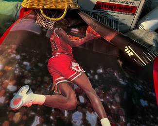 Michael Jordan double sided life size poster 3 parts