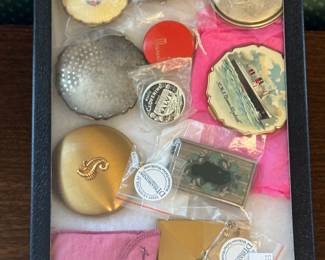 Compact & Souvenir Collection – RMS Queen Elizabeth, Art Deco & Novelty Cases
