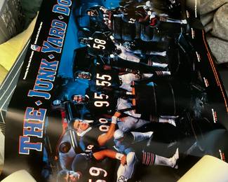Poster The Junk Yard Dogs Super Bowl Champion Defensive Unit of the Chicago Bears #59, 99, 95, 55, 58, 27, 73, 22,.