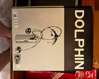 Dolphin mobil sculpture