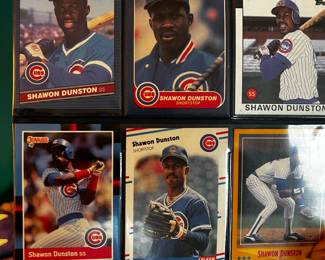 Shawon Dunston baseball cards