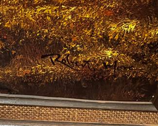 Oil on Canvas signed Robert More