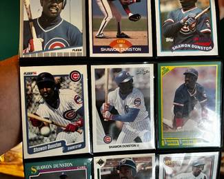 Shawon Dunston baseball cards