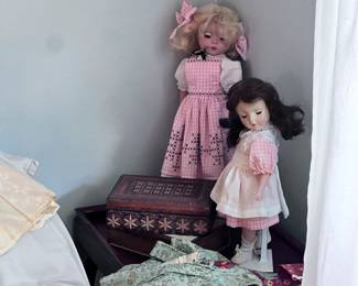 Antique porcelain dolls