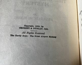 F.W. Dixon 3 volumes 1930 First Edition The great airport mystery, The missing chums, The clue of the bloken blade,