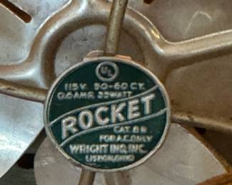 Rocket Metal Oscillating Fan – Wright Inc. Mid-Century Industrial Desk Fan (Excellent Working Condition)