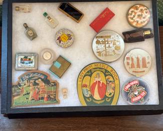 Vanity & Sewing Collectibles – Perfume Bottles, Souvenir Compacts, and Needle Books