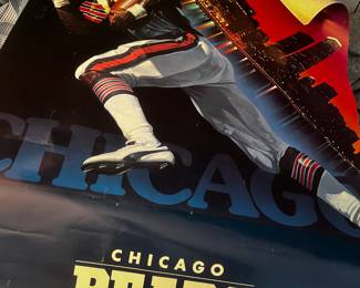 Poster 1986 Chicago Bears NFL Walter Payton