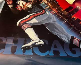 Poster 1986 Chicago Bears NFL Walter Payton