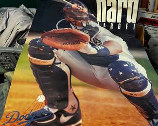 Poster Dodgers Mike Piazza Hard Target