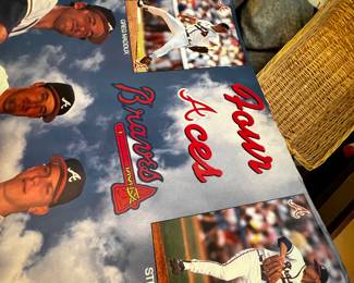 Poster Four Aces Braves Greg Maddux, Steve Avery, Tom Glavine, John Smoltz