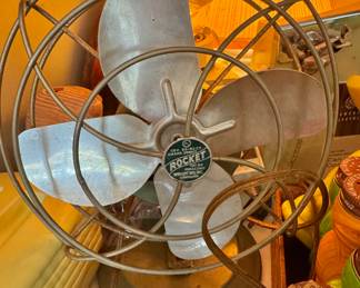Rocket Oscillating Fan by Wright Inc – Industrial Metal Desk Fan, Mid-Century Home Decor